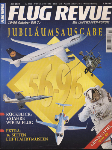   Flug Revue. Flugwelt International. hier: Heft 10/96. Jubiläumsausgabe. 