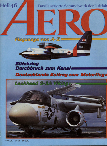   AERO. Das illustrierte Sammelwerk der Luftfahrt. hier: Heft 46. 