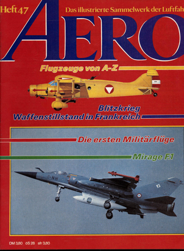   AERO. Das illustrierte Sammelwerk der Luftfahrt. hier: Heft 47. 
