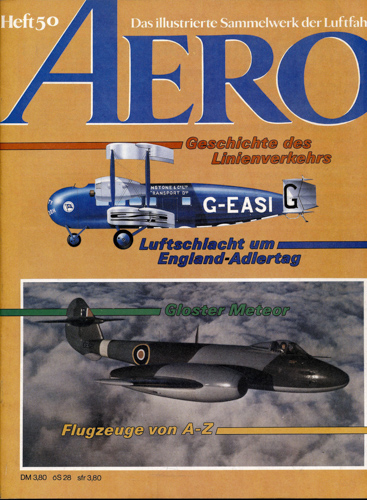   AERO. Das illustrierte Sammelwerk der Luftfahrt. hier: Heft 50. 