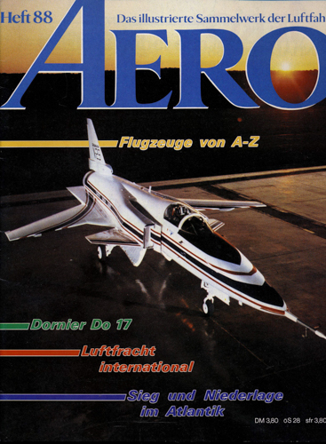   AERO. Das illustrierte Sammelwerk der Luftfahrt. hier: Heft 88. 