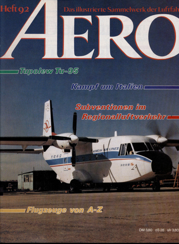   AERO. Das illustrierte Sammelwerk der Luftfahrt. hier: Heft 92. 
