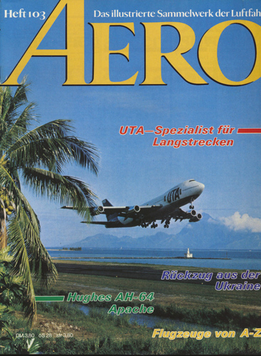   AERO. Das illustrierte Sammelwerk der Luftfahrt. hier: Heft 103. 