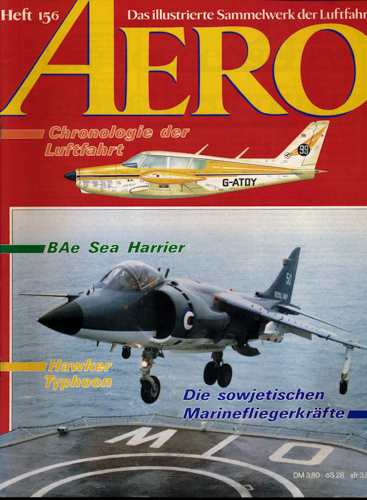   AERO. Das illustrierte Sammelwerk der Luftfahrt. hier: Heft 156. 