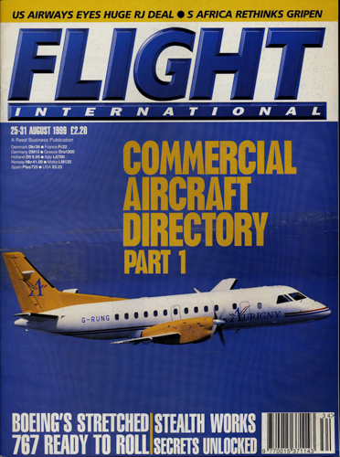   Flight International. A Reed Business Publication. here: 25. - 31. August 1999. 