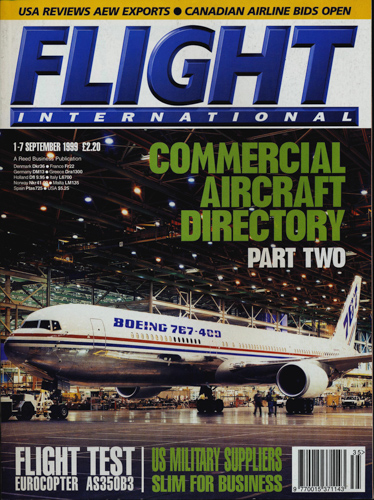   Flight International. A Reed Business Publication. here: 1. - 7. September 1999. 