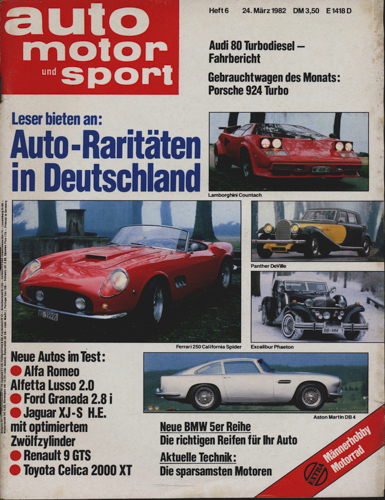   auto, motor und sport. hier: Heft 6/1982. 