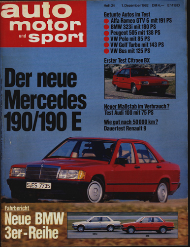   auto, motor und sport. hier: Heft 24/1982. 