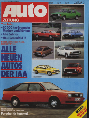   Auto Zeitung. hier: Heft 17/1979. 