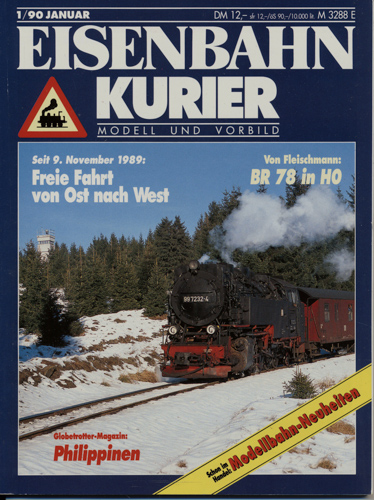 Div.  Eisenbahn-Kurier. Modell und Vorbild. hier: Heft 1/90 (Januar 1990). 
