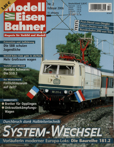   MODELLEISENBAHNER. Magazin für Vorbild und Modell Heft 2/2006 (55. Jahrgang). 
