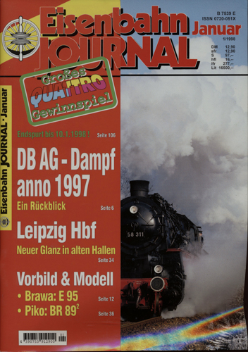   Eisenbahn Journal Heft 1/1998 (Januar 1998). 