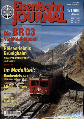   Eisenbahn Journal Heft 1/1996 (Januar 1996). 