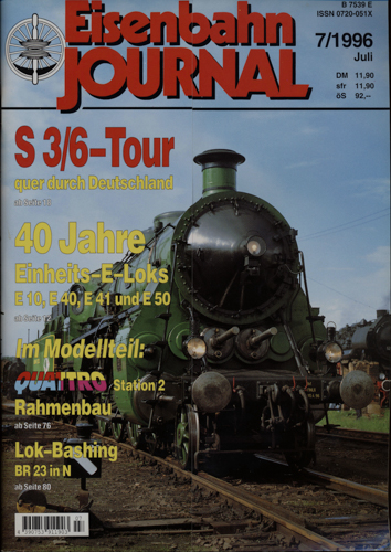   Eisenbahn Journal Heft 7/1996 (Juli 1996). 