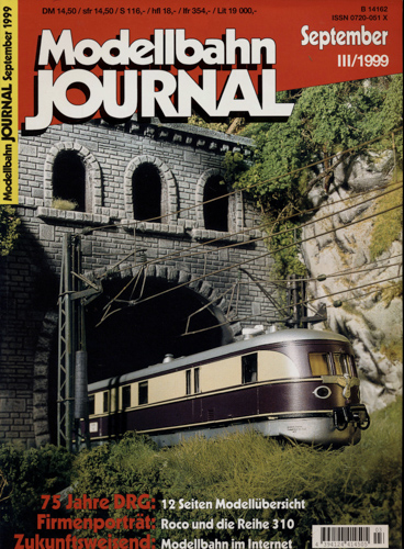   Modellbahn Journal Heft III/1999 (September 1999). 
