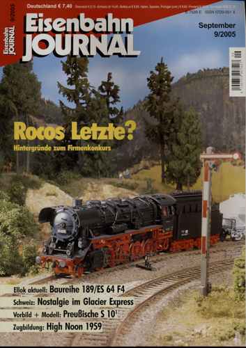   Eisenbahn Journal Heft 9/2005 (September 2005): Rocos Letzte? Hintergründe zum Firmenkonkurs. 