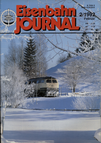   Eisenbahn Journal Heft 2/1992 (Februar 1992). 