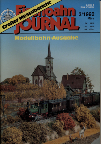   Eisenbahn Journal Heft 3/1992 (März 1992): Modellbahn-Ausgabe. 
