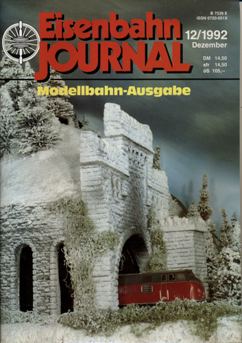   Eisenbahn Journal Heft 12/1992 (Dezember 1992): Modellbahn-Ausgabe. 