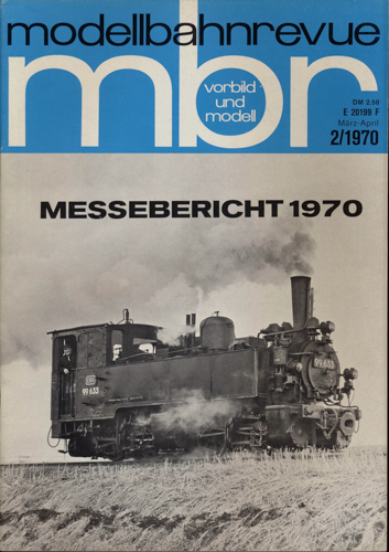   mbr-Modellbahnrevue Heft 2/1970 (März-April 1970). 