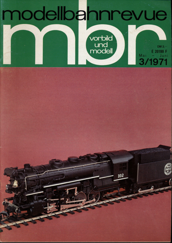   mbr-Modellbahnrevue Heft 3/1971 (Mai-Juni 1971). 