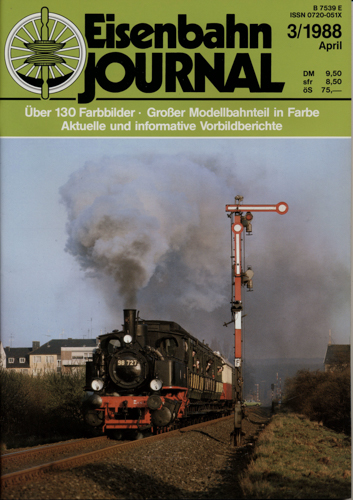   Eisenbahn Journal Heft 3/1988 (April 1988). 