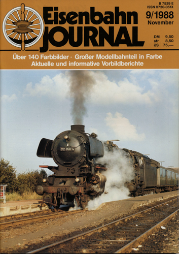   Eisenbahn Journal Heft 9/1988 (November 1988). 