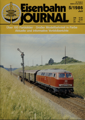   Eisenbahn Journal Heft 5/1986 (Juli 1986). 
