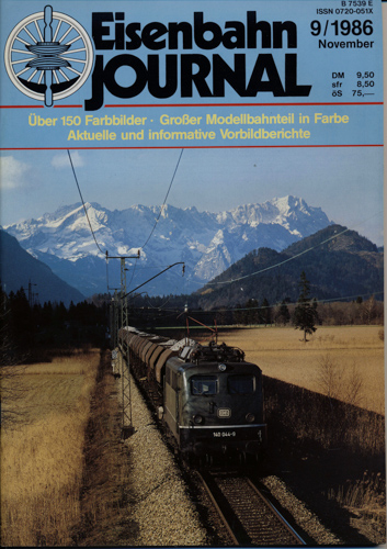   Eisenbahn Journal Heft 9/1986 (November 1986). 