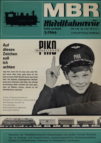   MBR Modellbahnrevue Heft 3/1966. 