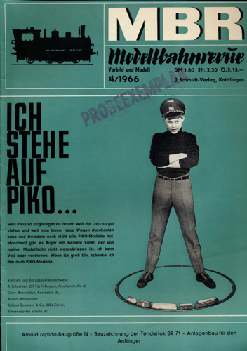   MBR Modellbahnrevue Heft 4/1966. 