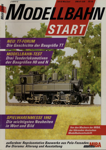   MIBA Modellbahn Start Heft 5/6 92 (Mai/Juni 1992). 