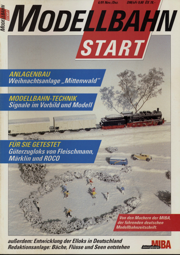   MIBA Modellbahn Start Heft 6/91 (November/Dezember 1991). 