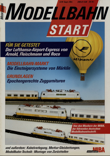   MIBA Modellbahn Start Heft 5/91 (September/Oktober 1991). 