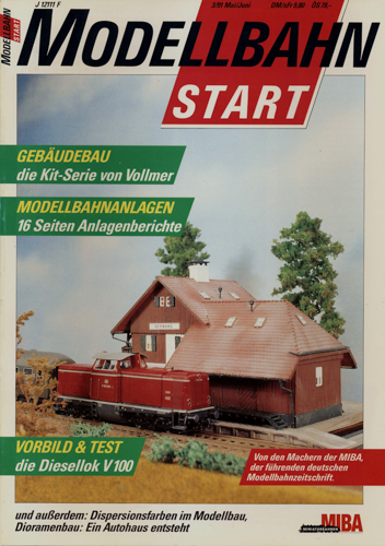   MIBA Modellbahn Start Heft 3/91 (Mai/Juni 1991). 