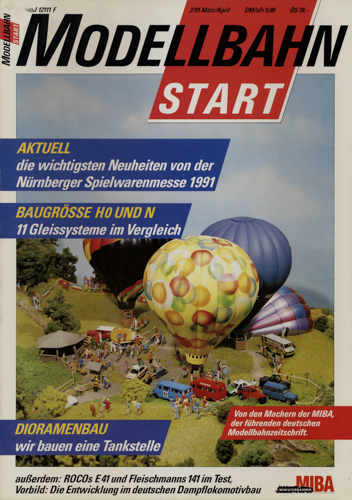   MIBA Modellbahn Start Heft 2/91 (März/April 1991). 