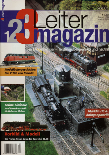   1-2-3-Leiter Magazin für Modellbahner Heft 3/2005 (Oktober/November 2005). 