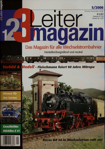   1-2-3-Leiter Magazin für Modellbahner Heft 5/2006 (Oktober/November 2006). 