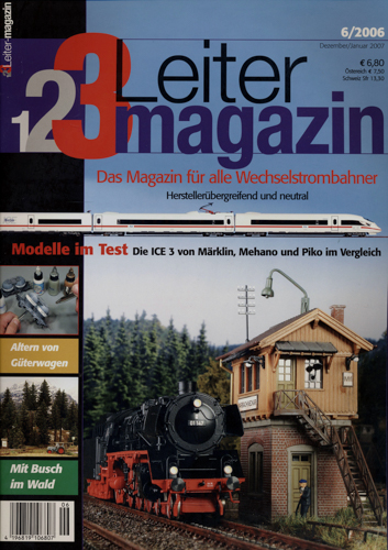   1-2-3-Leiter Magazin für Modellbahner Heft 6/2006 (Dezember/Januar 2006). 