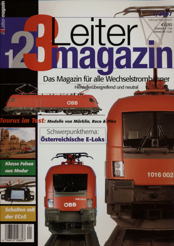   1-2-3-Leiter Magazin für Modellbahner Heft 1/2007 (Februar/März 2007). 