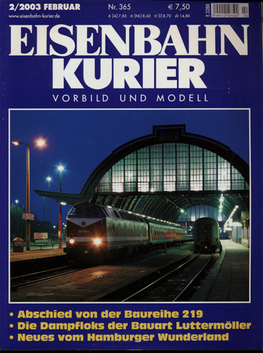   Eisenbahn-Kurier Heft Nr. 365 (2/2003 Februar). 