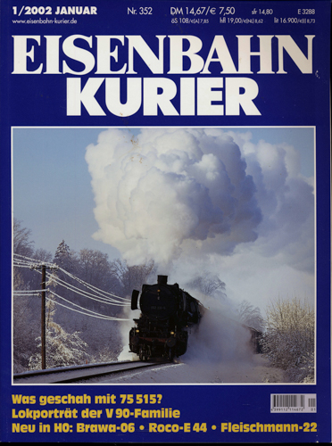   Eisenbahn-Kurier Heft Nr. 352 (1/2002 Januar). 