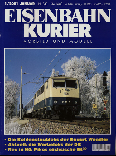   Eisenbahn-Kurier Heft Nr. 340 (1/2001 Januar). 
