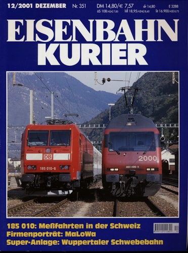   Eisenbahn-Kurier Heft Nr. 351 (12/2001 Dezember). 