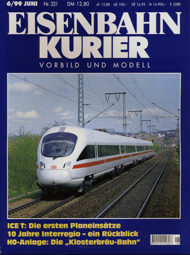   Eisenbahn-Kurier Heft Nr. 321 (6/1999 Juni). 