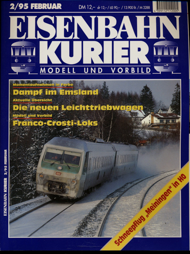   Eisenbahn-Kurier Heft Nr. 2/1995 (Februar 1995). 