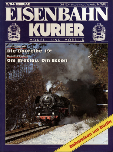   Eisenbahn-Kurier Heft Nr. 2/94 (Februar 1994). 