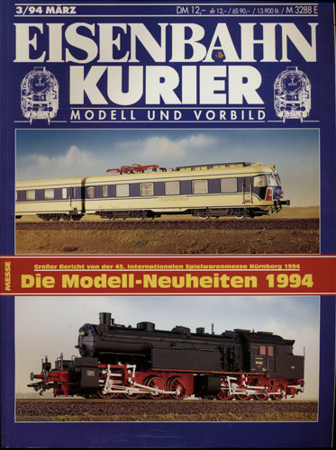   Eisenbahn-Kurier Heft Nr. 3/94 (März 1994). 