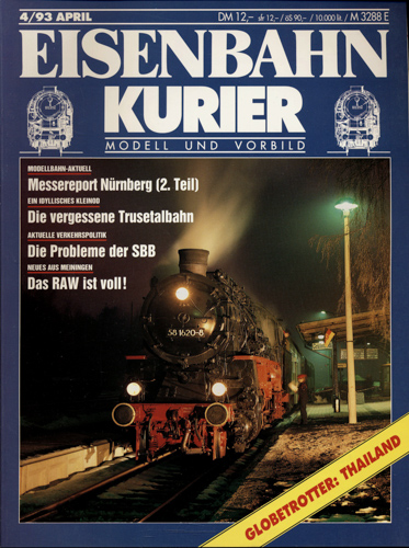   Eisenbahn-Kurier Heft Nr. 4/93 (April 1993). 