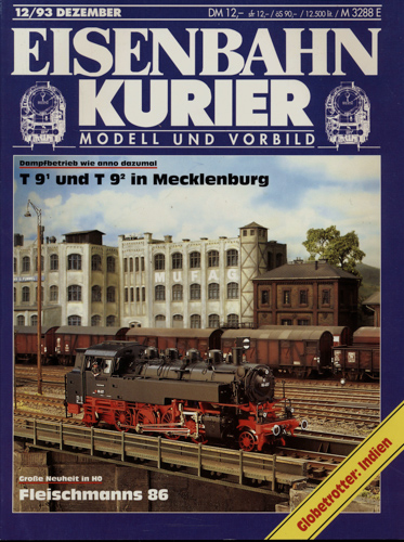   Eisenbahn-Kurier Heft Nr. 12/93 (Dezember 1993). 
